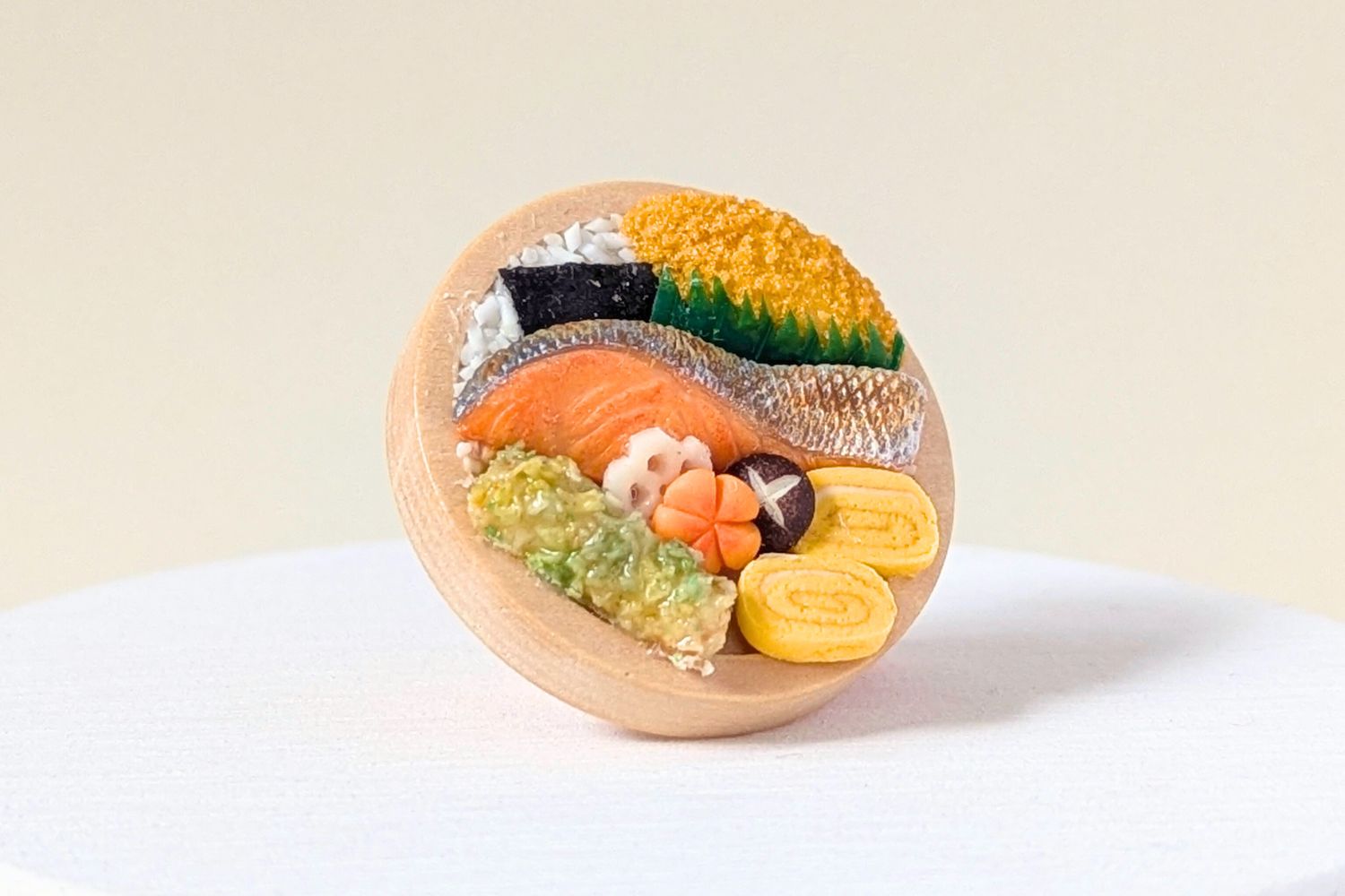 【ブローチ】銀鮭のり弁当